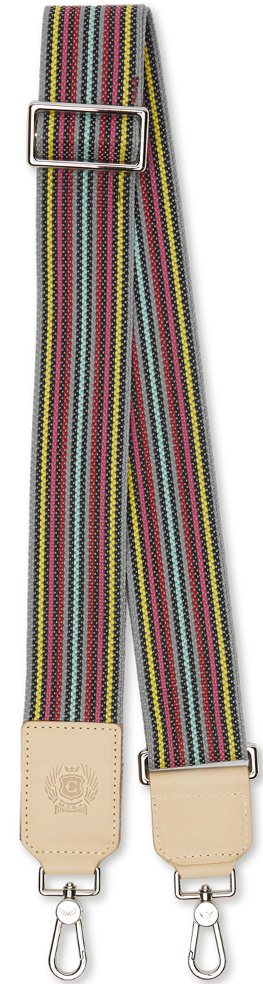 Grey Webbing Crossbody Strap - Image 2