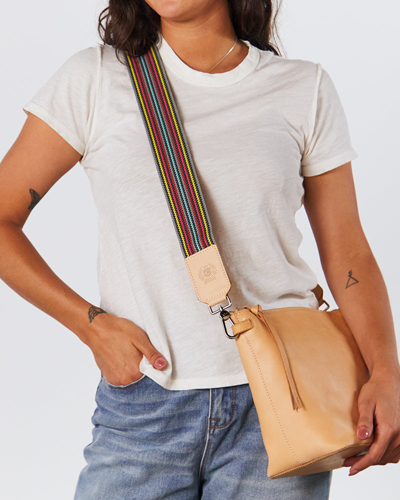 Grey Webbing Crossbody Strap - Image 3