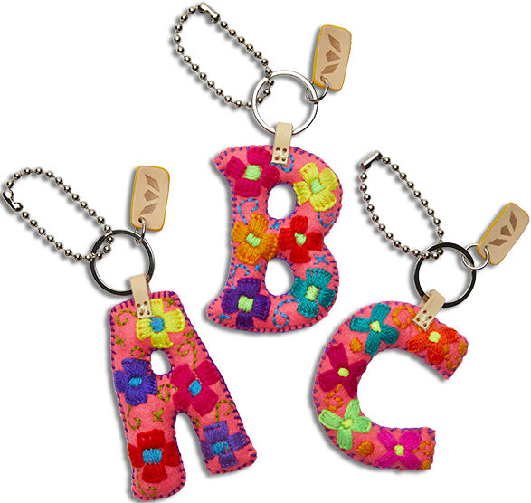 Pink Felt Alphabet Charms - Image 2